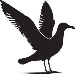 Beautiful  birds silhouette vector