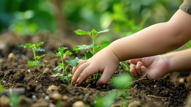 On World Environment Day and World Day to Combat Desertification and Drought let s embrace the idea of reforestation within our eco bio arbor ecosystems Picture a child s hands nurturing and - Powered by Adobe