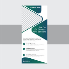 Corporate rag card design.
