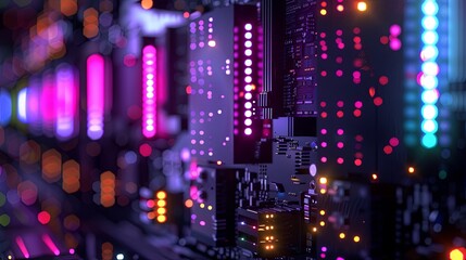 an abstract hardware board