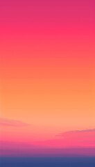 Fototapeta premium Picture a clear sky at sunset, with vibrant hues of orange, pink, and purple blending seamlessly