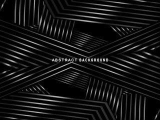 Abstract futuristic dark black background with modern design. Realistic 3d wallpaper with luxurious flowing lines. Elegant background for posters, websites, brochures, cards, banners, apps, etc.
