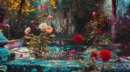 Fototapeta premium Blooms in the Garden