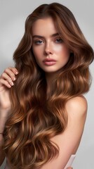 Naklejka premium portrait of a woman hair