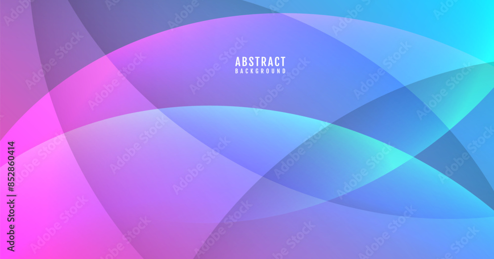 Poster 3d colorful abstract background overlap layer on bright space with waves effect decoration. minimali