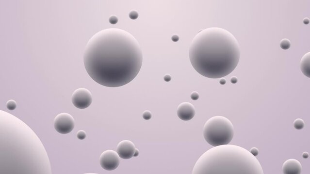white rose floating balls, bubbles, spheres, particles, animated background texture, seamless loop, luma mattes for particles and foreground only