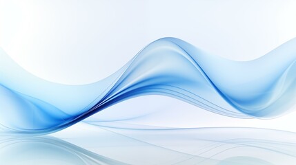 Fototapeta premium Blue and white abstract wave background.