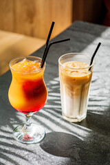 summer cocktail on the terrace