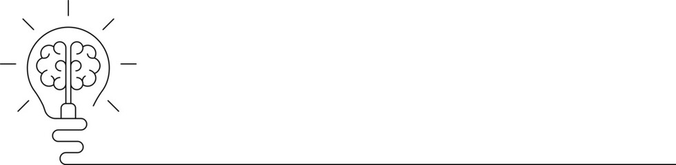 Light bulb in one continuous line drawing. Innovation symbol and creative concept. Brainstorm and education symbol. Doodle Vector illustration