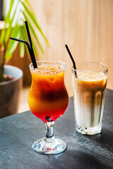 summer cocktail on the terrace