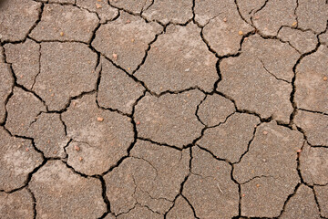 Wall texture soil dry crack pattern of drought lack of water of nature brown old broken background.