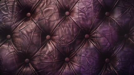 Fototapeta premium Luxurious vintage leather background in dark brown violet hue for designers use