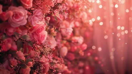 Stage Background Design For An Elegant Wedding