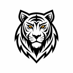 tiger logo design best for sticker, esport, football team, patch and badge | logo tiger vector illustration design | angry tiger logo design mascot illustration