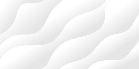 Abstract white and light gray wave modern soft luxury texture with smooth and clean vector subtle background illustration.	