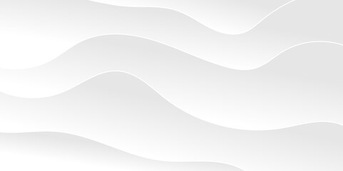 Abstract white and light gray wave modern soft luxury texture with smooth and clean vector subtle background illustration.	