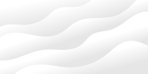 Abstract white and light gray wave modern soft luxury texture with smooth and clean vector subtle background illustration.	