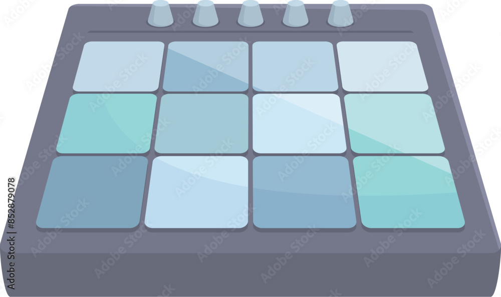 Poster professional digital launchpad for composing music, playing musical instruments, and creating electr