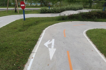 traffic theme park design for fun and playful concept