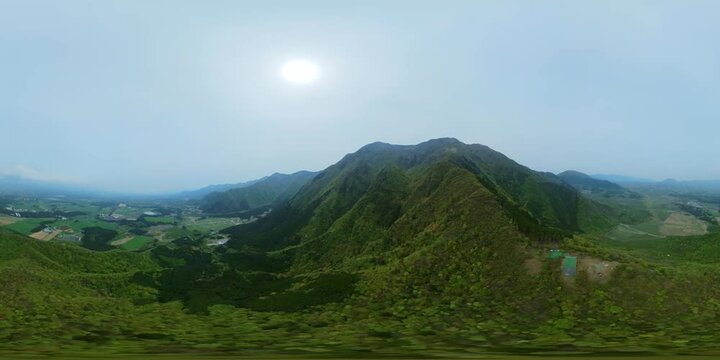 朝霧高原 パラグライダー視点