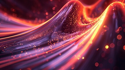 Luminous science-inspired development ideas in an elegant and modern abstract background