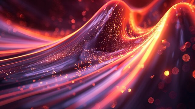 Luminous science-inspired development ideas in an elegant and modern abstract background