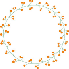 Obraz premium abstract floral frame