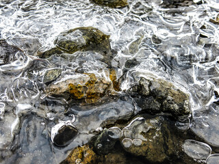 The ice to stream, winter