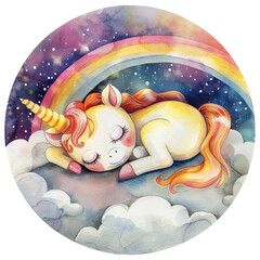 Unicorn's sleeping on the cloud
