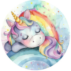 Unicorn's sleeping on the cloud