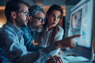 Diverse business team planning strategy and generating new ideas in office setting