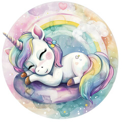 Unicorn's sleeping on the cloud