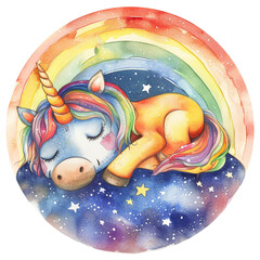 Unicorn's sleeping on the cloud
