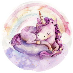 Unicorn's sleeping on the cloud