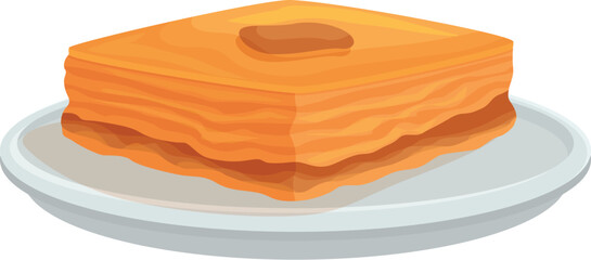 This sweet treat is a layered pastry filled with chopped nuts and sweetened with syrup or honey