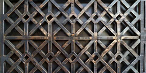 Intricate Metal Lattice Pattern