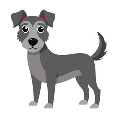 illustration of a buddy dog on white