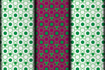 Vector eps geometric pattern design element template.