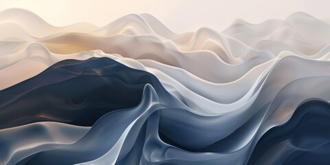 Obraz premium Abstract blue and pink swirl wave background. Flow liquid lines design elemen