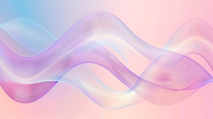 Fototapeta premium Dreamy Pastel Waveforms