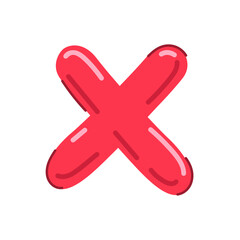 Cute letter X vector art, stylish colorful children's alphabet, childish cartoon font style, shiny bubble candy style, playful alphabet x image