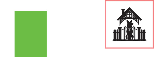 Dog poppy design silhouette black vector with white background