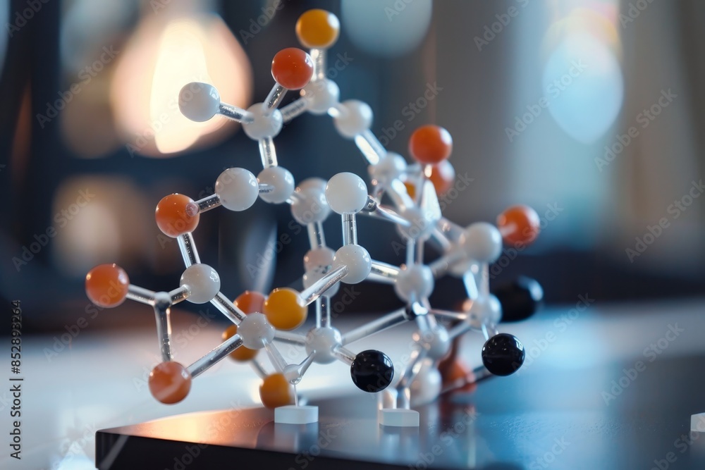 Poster exploring the significance of molecular models in revealing molecule structures and behaviors