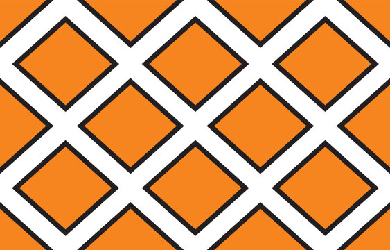 Seamless orange geometric pattern design for background, wallpaper, textile, print, wrapping, fabric, clothing, home decor. vector illustration