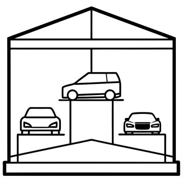 recommend clip art: Vector car Display line art and illustration