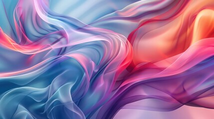 Obraz premium Beautiful abstraction of liquid paints in slow blending flow mixing together gently