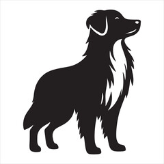 Dog vector silhouette