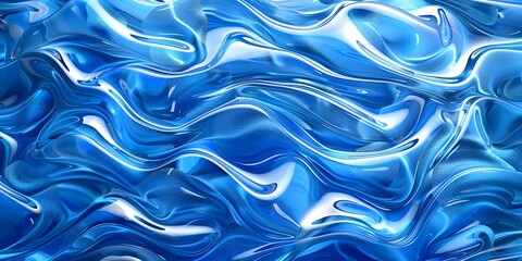 Obraz premium Abstract Blue Waves Background
