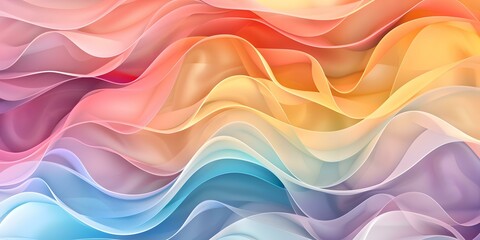 Colorful abstract waves background