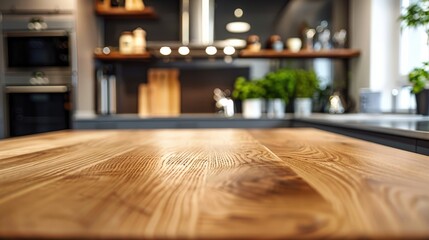Wooden Countertop in a Modern Kitchen